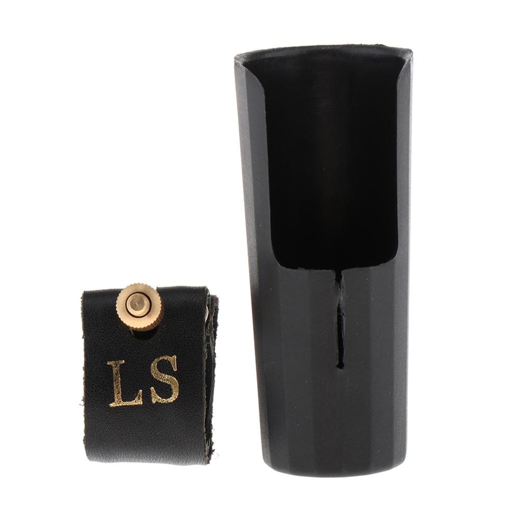 Soprano Saxophone Sax Mouthpiece Cap and Gold-plated Ligature