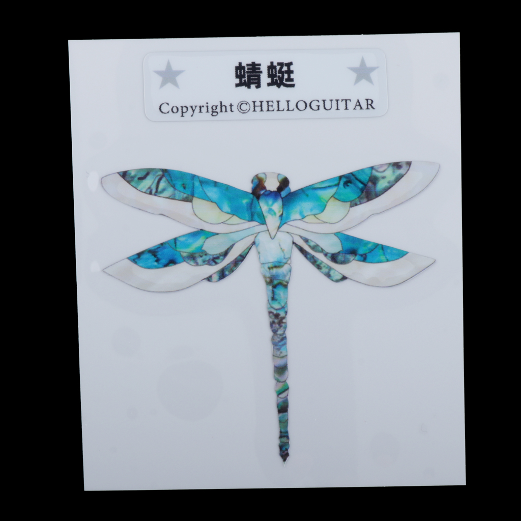 Guitar Head Sticker Guitar Face sticker for Folk Electric Guitar dragonfly