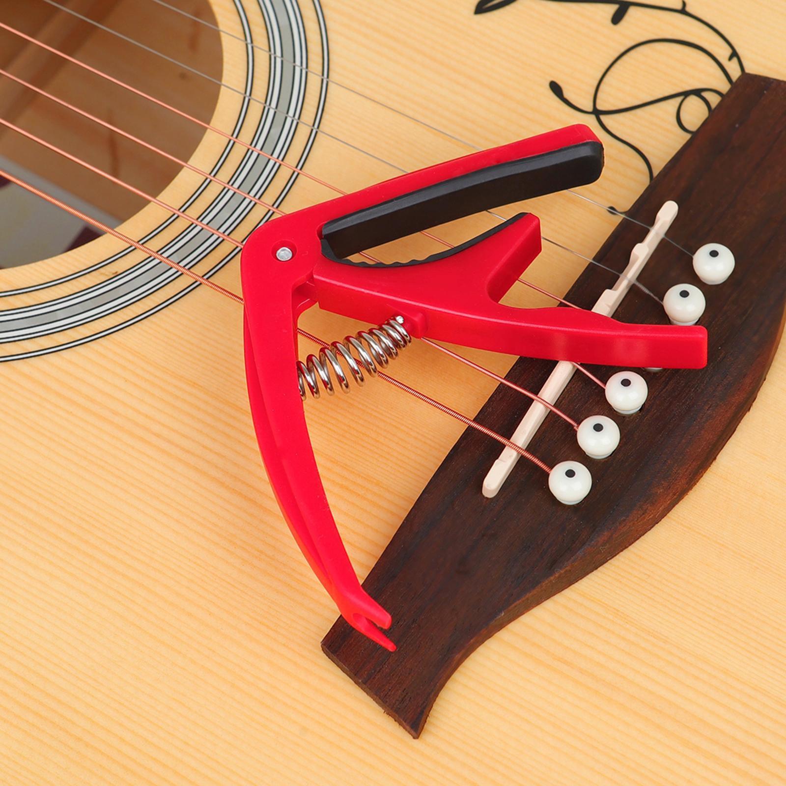 Quick Change Capo for Acoustic / Electric Guitar Ukulele Universal Red