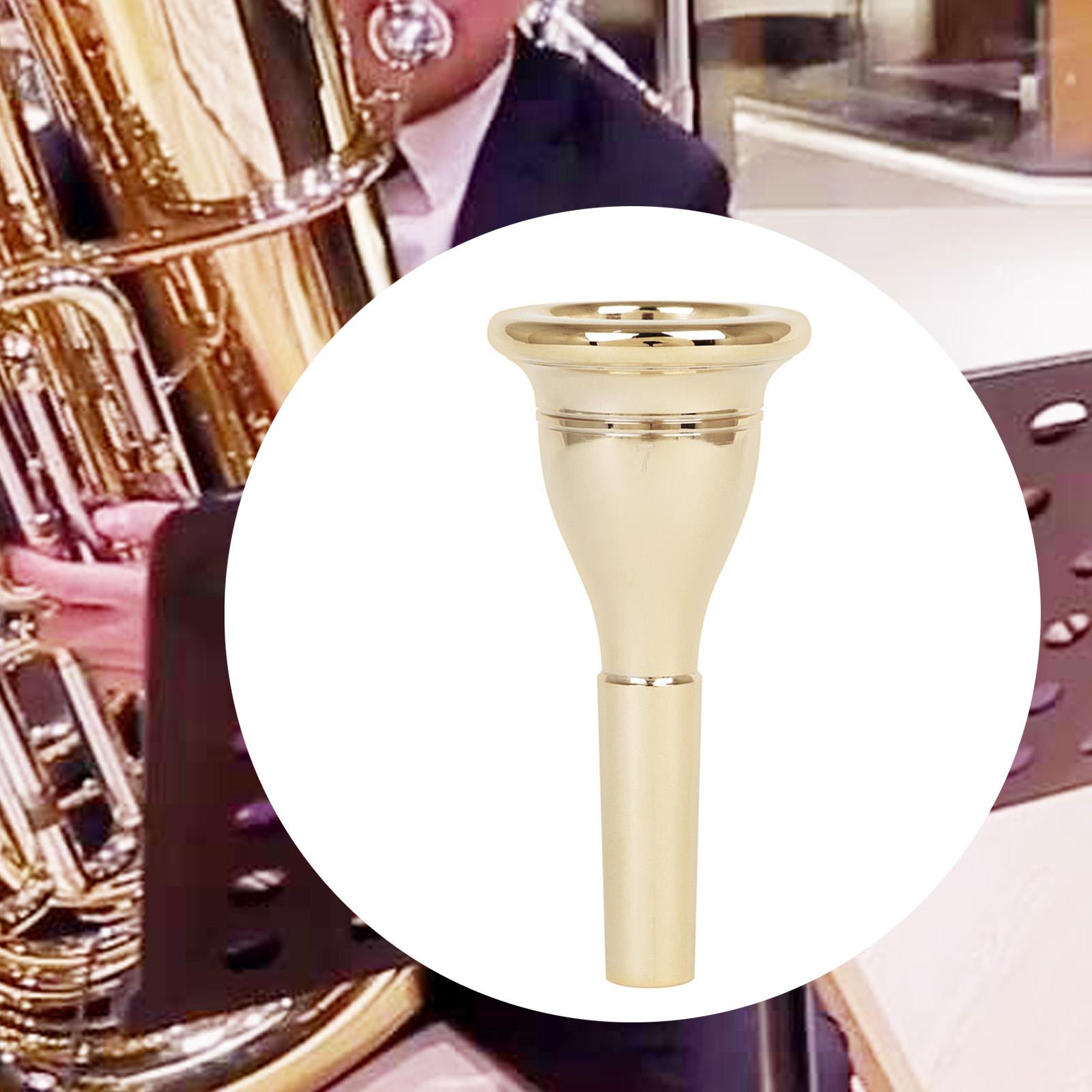 Brass Tuba Mouthpiece Brass Tuba Player Replacement for Professional Players