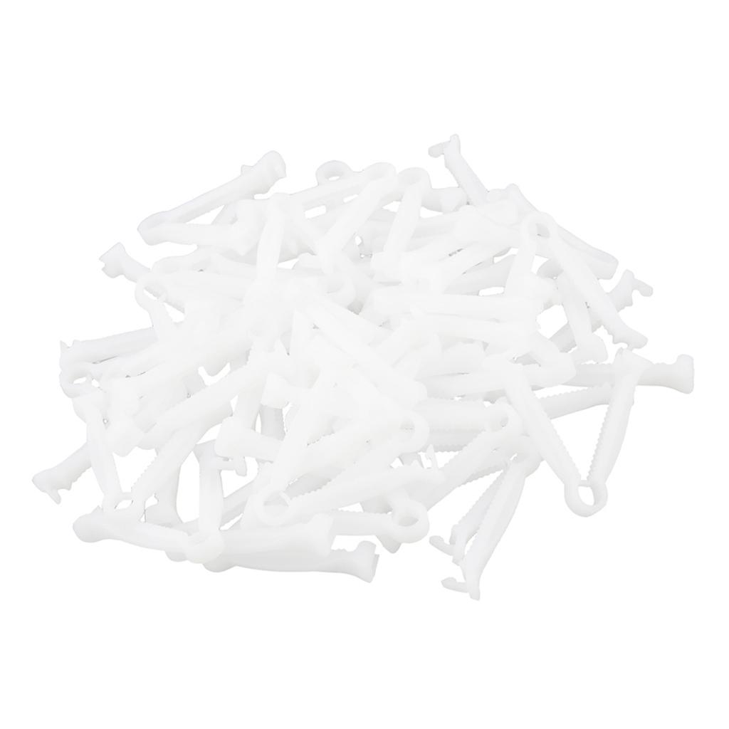 100x Disposable Umbilical Cord Clamps 50mm Length Puppy ...
