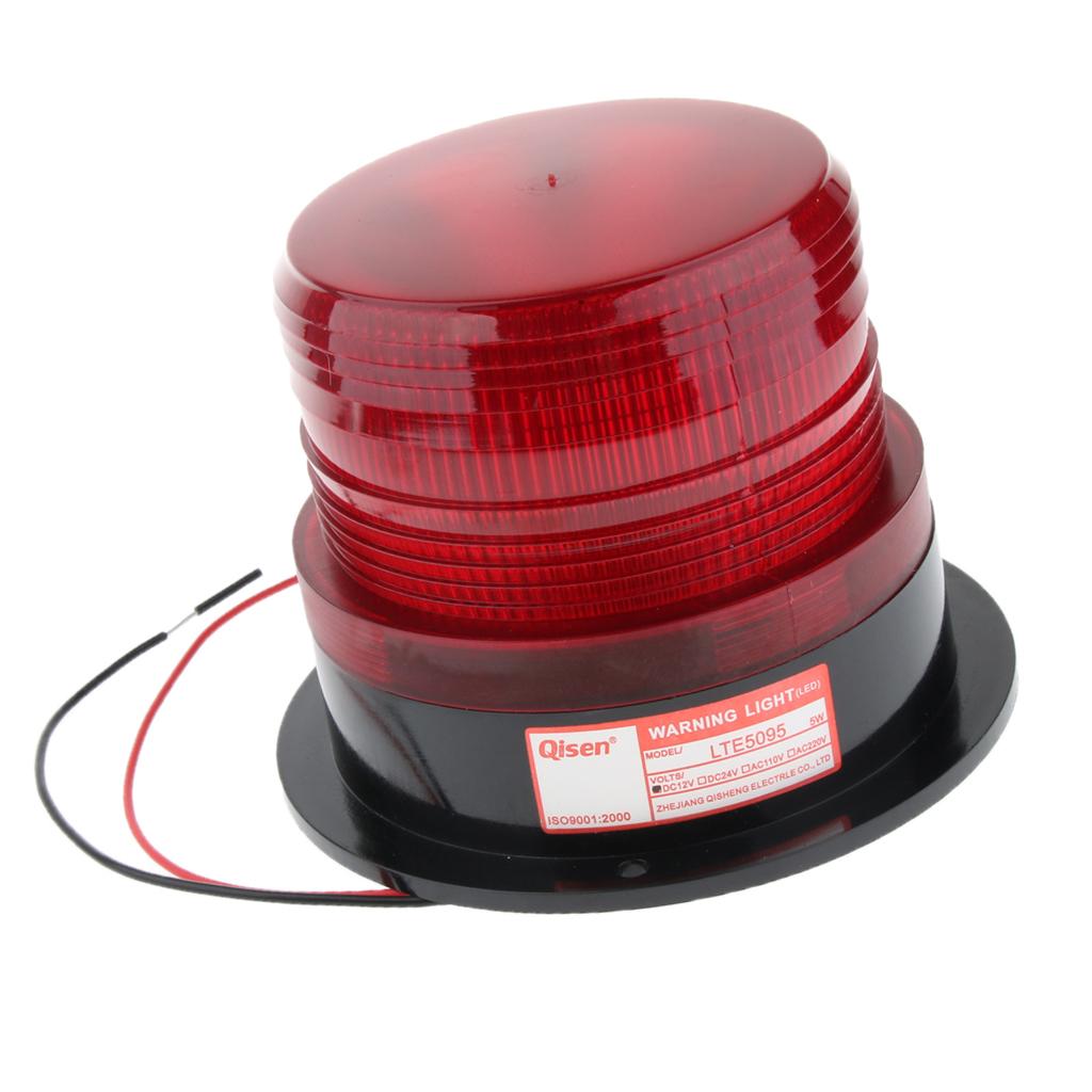 12V Emergency LED Flashing Strobe Signal Warning Light Lamp Beacon Red