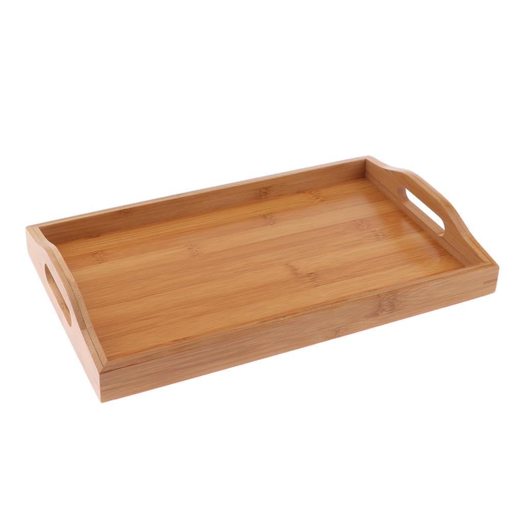 Wood Serving Tray Wooden Plate Tea Food Server Dishes Water Drink Fruit Plate 
