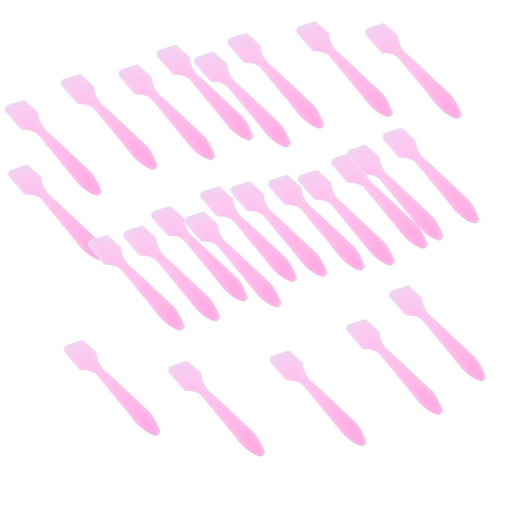 100Pcs Facial Cream Mask Spoon Cosmetic Spatula Women Beauty Tool Pink