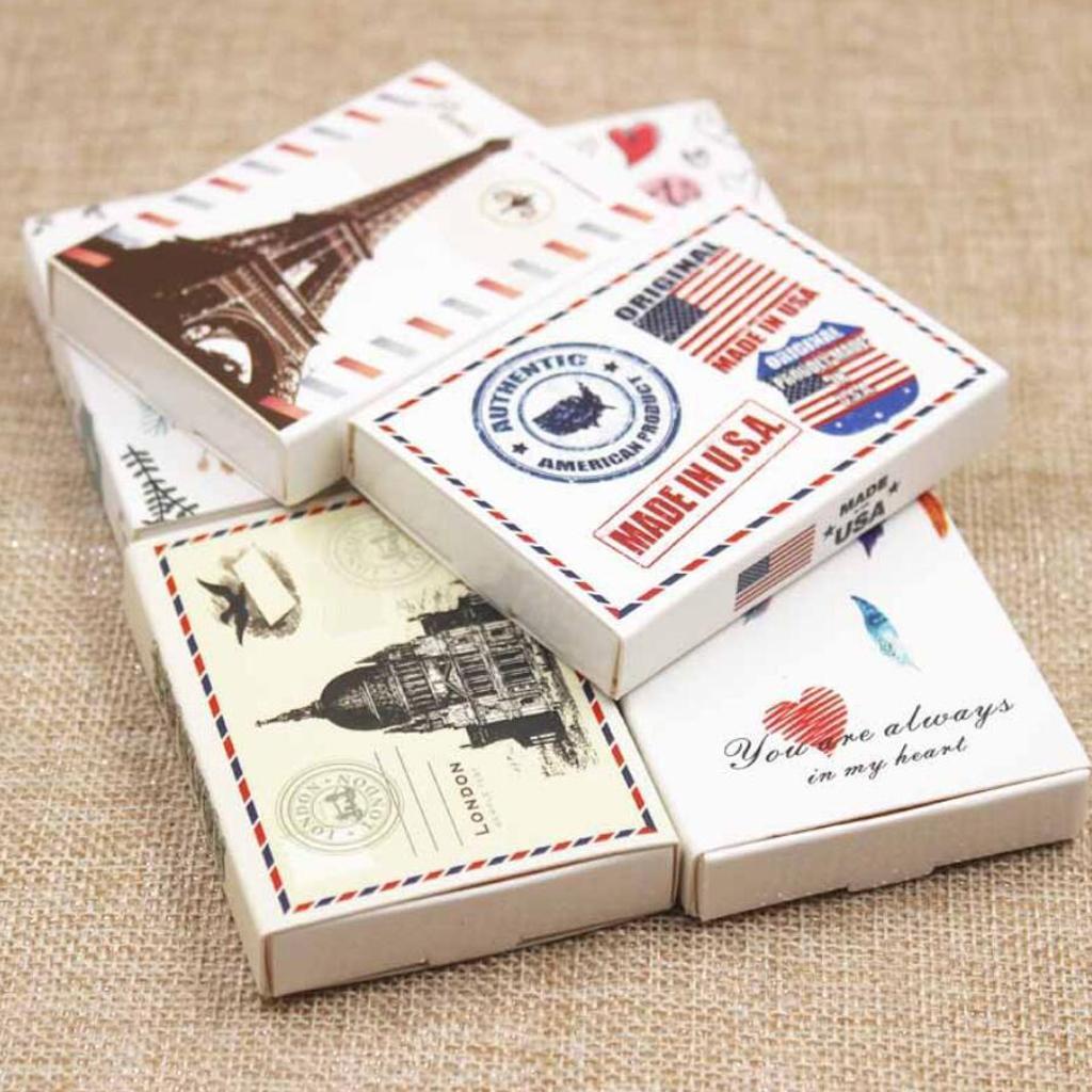 DIY Assemble Handmade Gift Box Necklace Pendant Box Eiffel Tower White