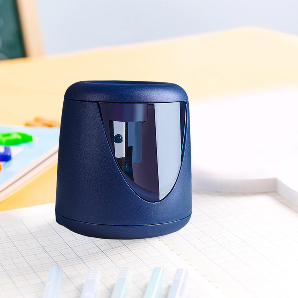Automatic Electric Pencil Sharpener School Home Office  USB+Battery Blue