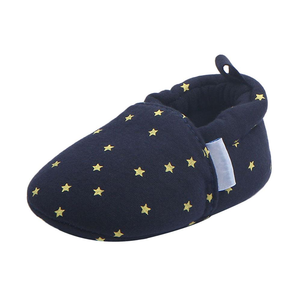 Cute Cartoon Animal Unisex Kids Toddler Soft Sole Baby Shoes Star - 12cm