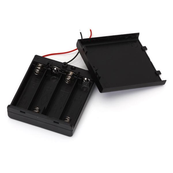 5x Battery Box Holder Case for 4 AA Batteries 6V with on / off Switch