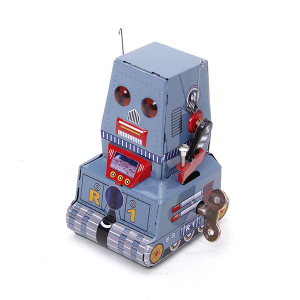 Wind Up Tank Robot Toy Collectible Gift w/ Key