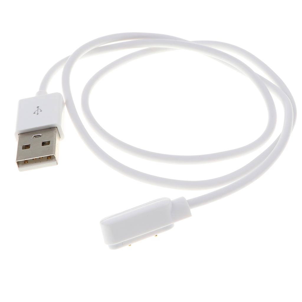 USB Watch Charging Cable Magnetic Charger Dock for 2 Pin Smart Watch 7.62mm