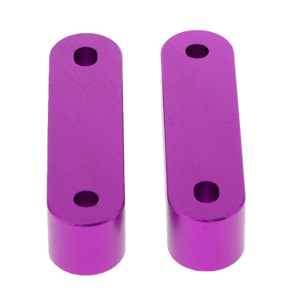 Universal Fit Practical Aluminum Alloy Hood Spacer Risers Set Kit Purple