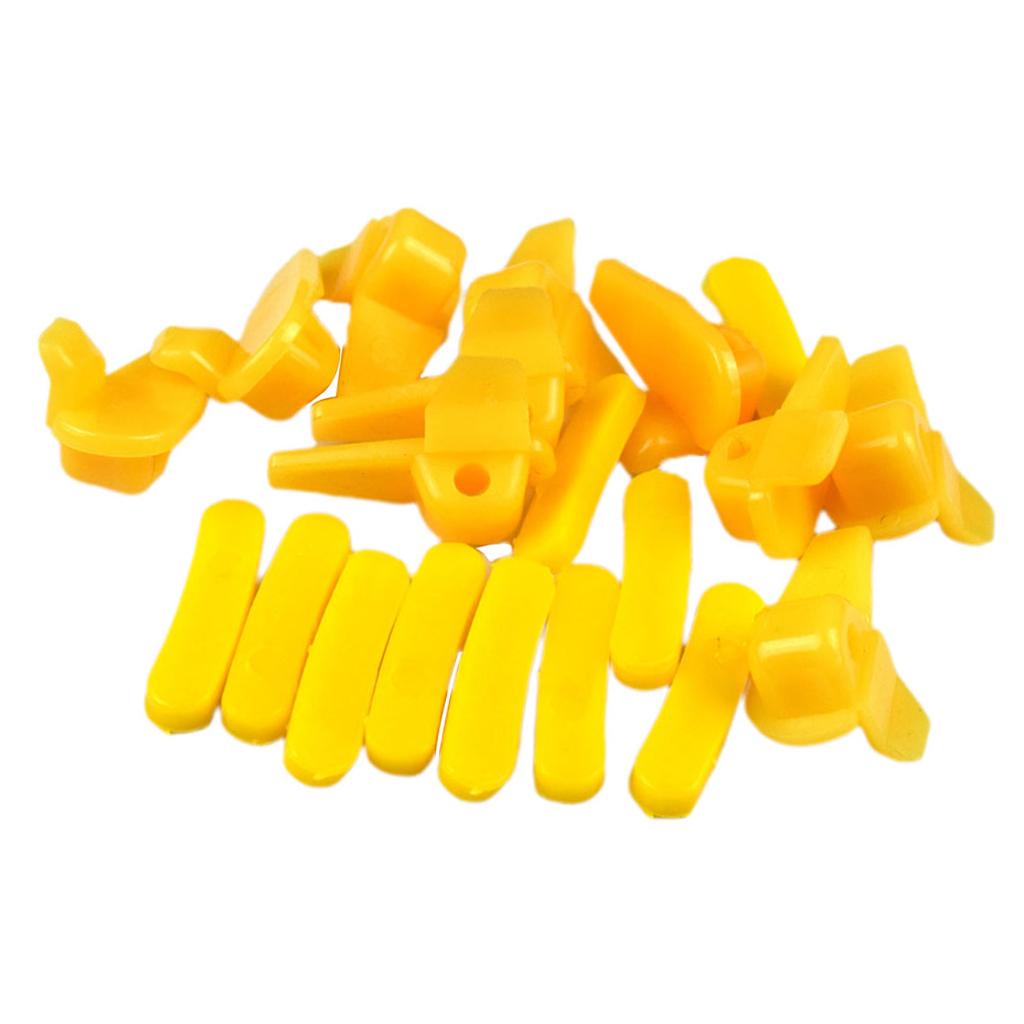 10 Pack 45mm Yellow Grilled Plastic Tire Changer Bird Head Remover Pad