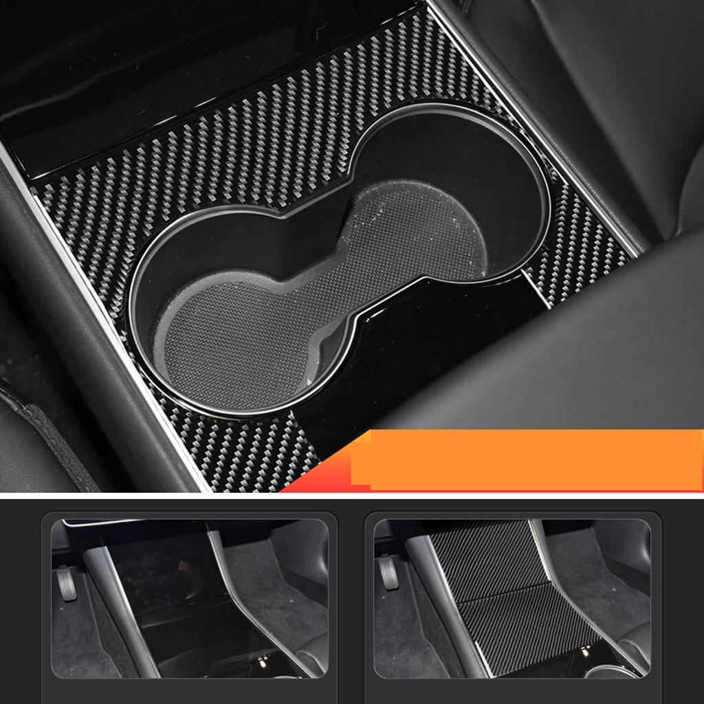 Center Console Wrap Kit Carbon Firber Sticker Protector for Tesla Model 3