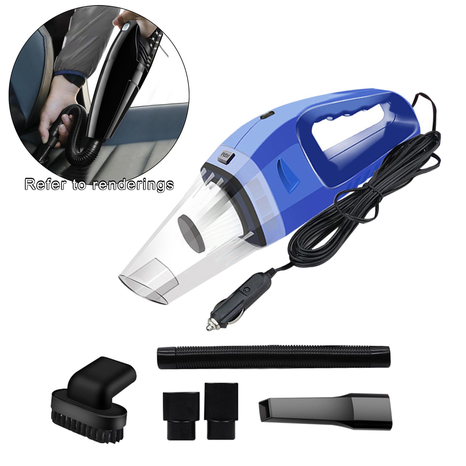 Handheld Car Home Vacuum Cleaner 4500PA Portable Crevices  120W Blue wired