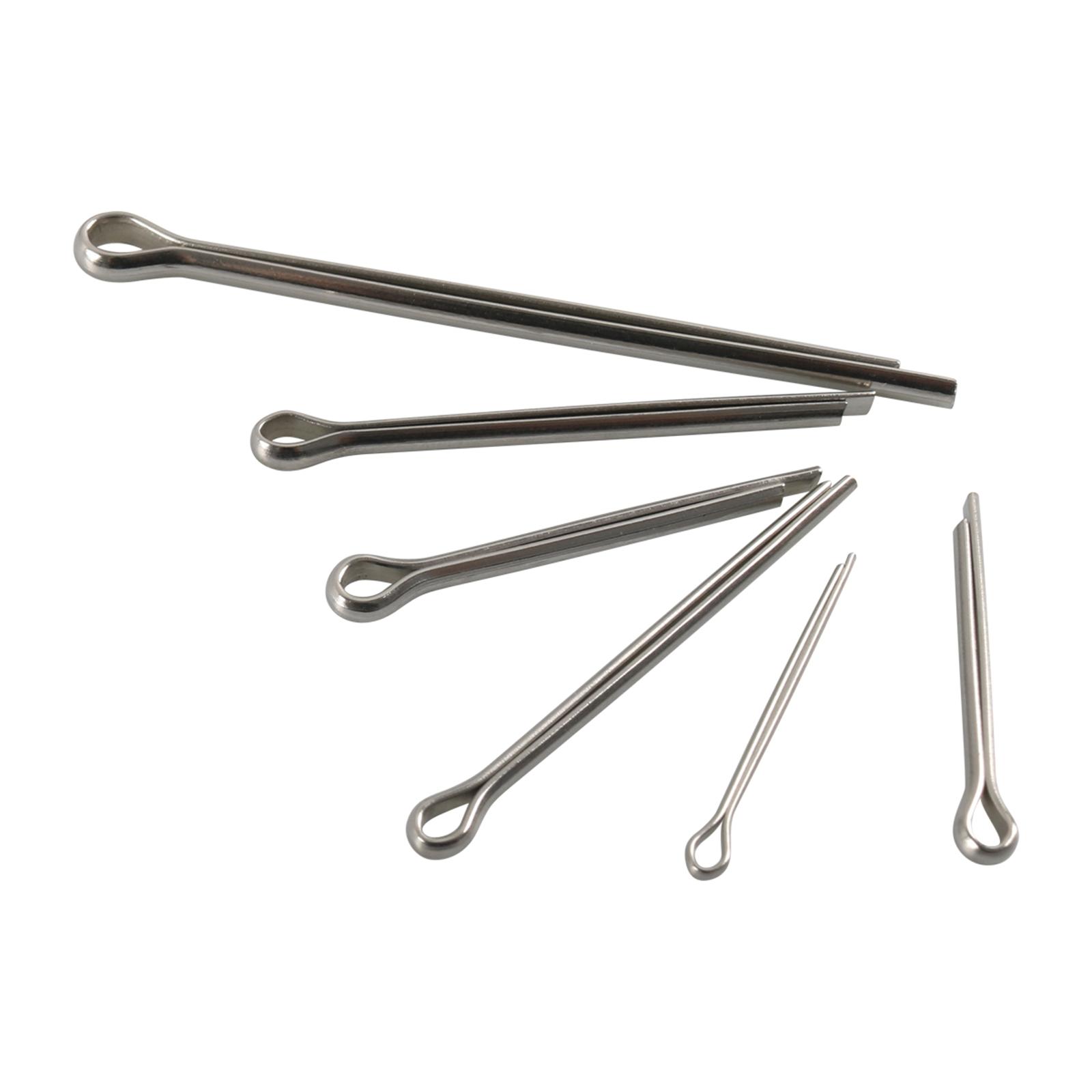 Cotter Pin Assortment Kit 6 Sizes Fit for Truck Automotive Power Equipment