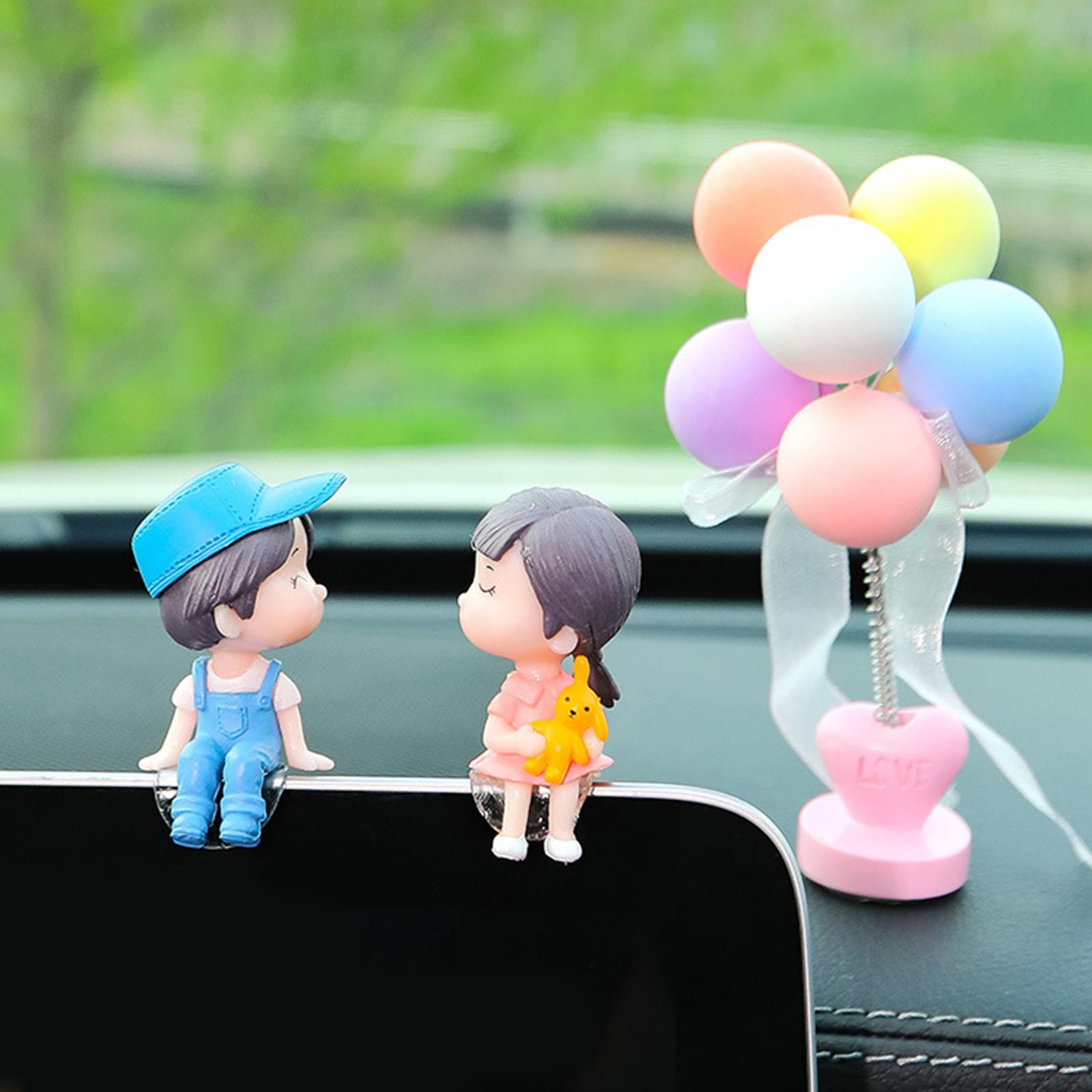 Car Dashboard Decorations Couple Doll Accessories for Home Women Office  Couple Doll
