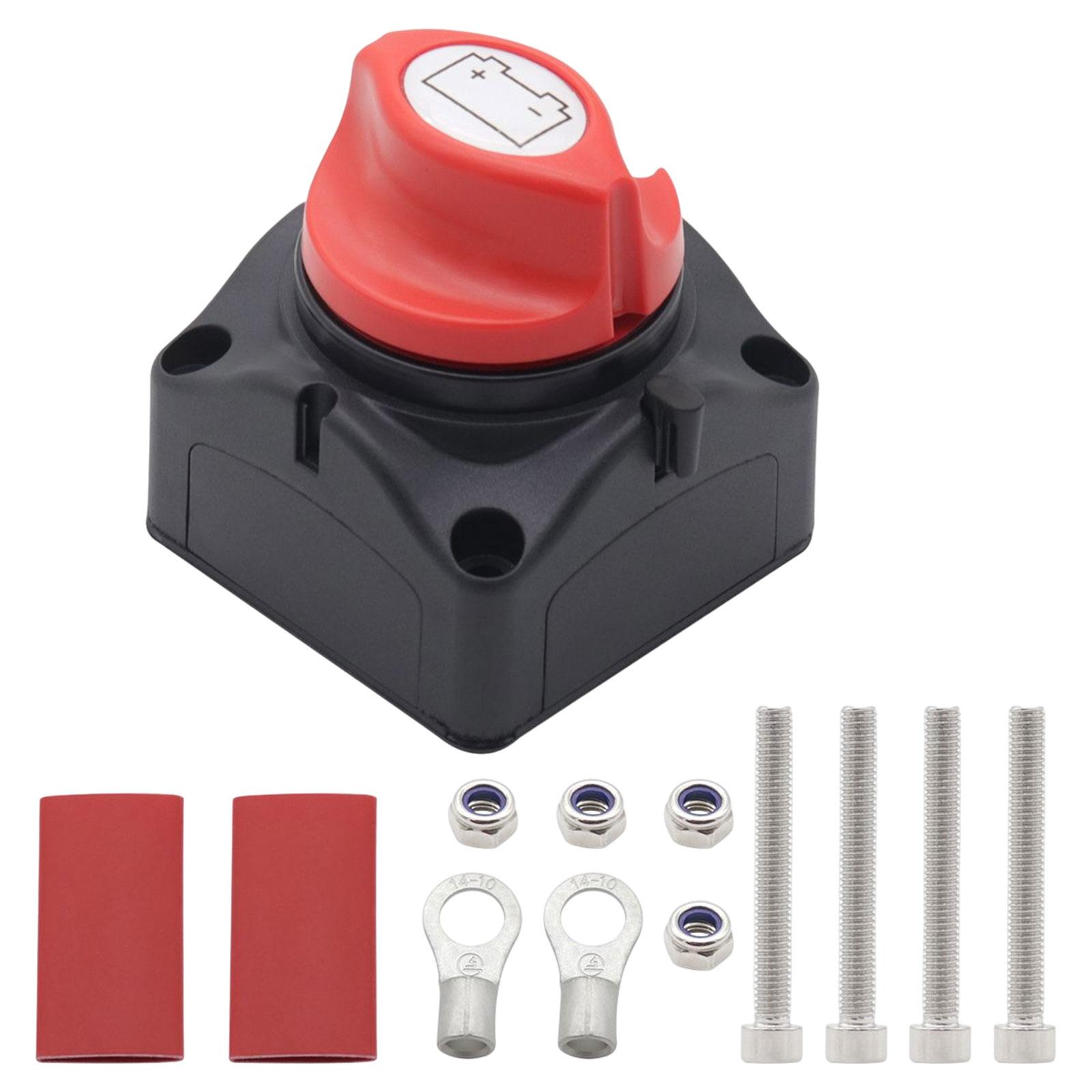 Battery Disconnect Switch with 4 Mounting Bolts for Car RV Vehicle