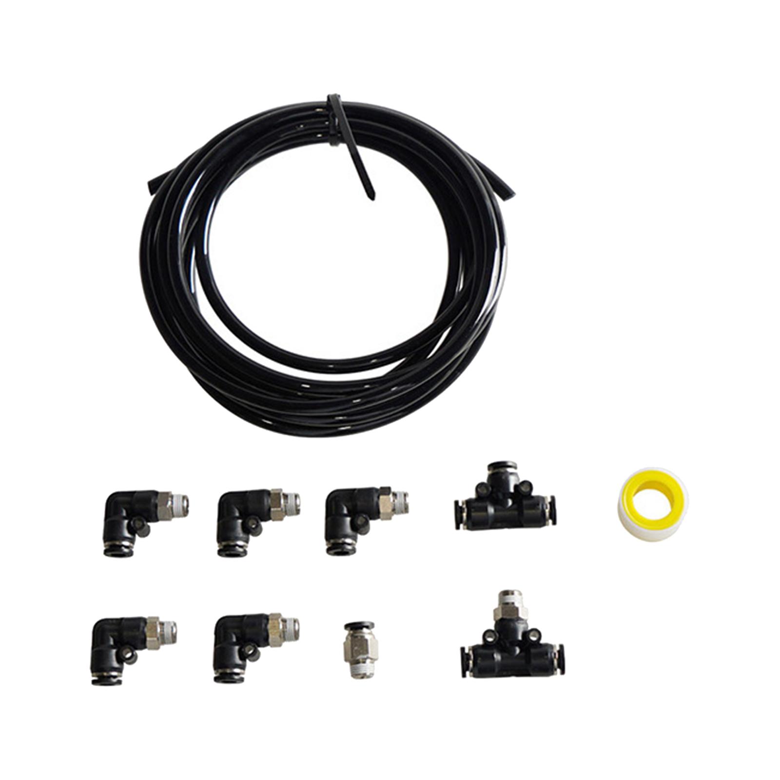 Turbo Wastegate Solenoid Easy Installation Assembly Black Vacuum Fitting set