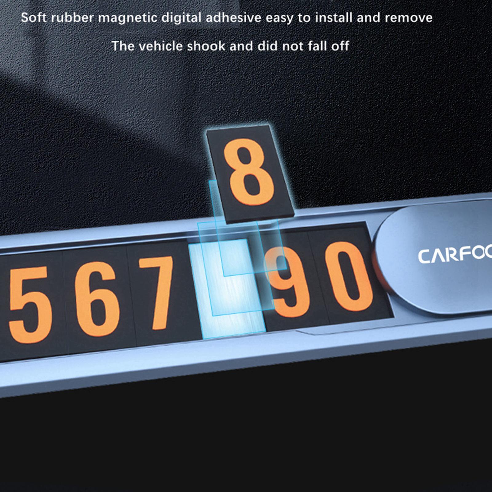 Hide Phone Number Plate Lightweight Car Temporary Parking Card Number Plate