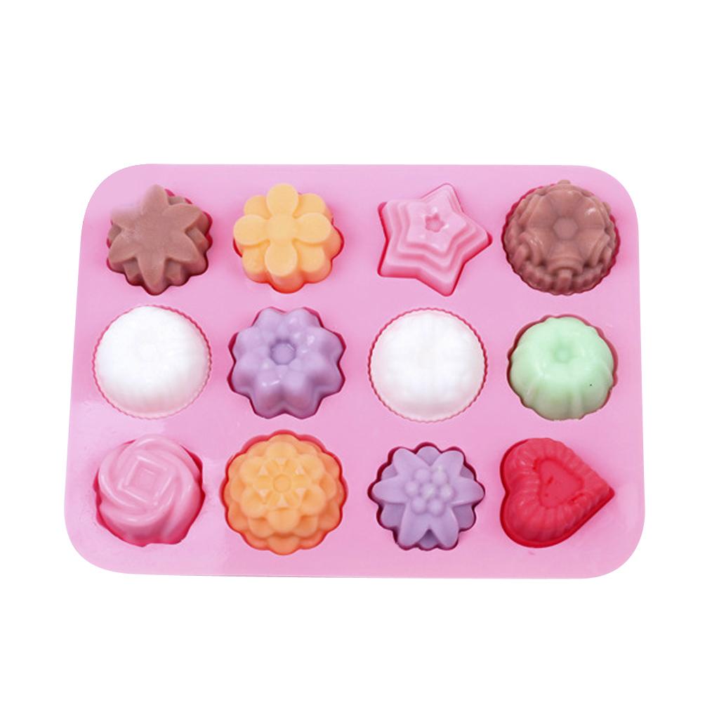 Flowers Ice Cube Tray Freeze Jelly Cake Pudding Chocolate Mold Maker Tool