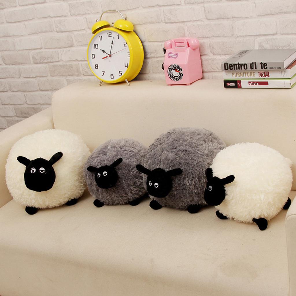 Stuffed Sheep Plush Unique Pillow Sofa Home Cushion Kid Baby Toy 40cm White