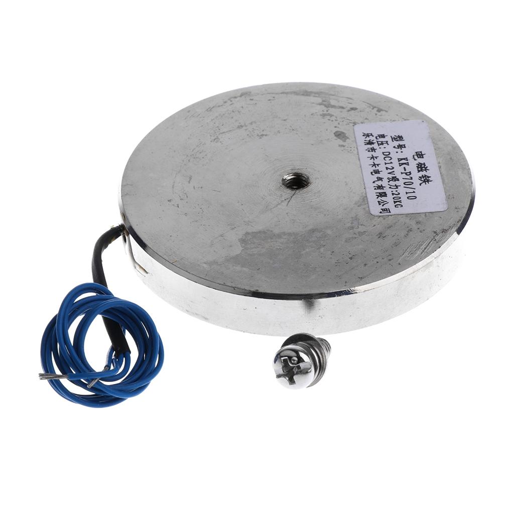 12V DC Ultra-thin Electric Lifting Magnet Solenoid Lift Holding 5//20//25KG