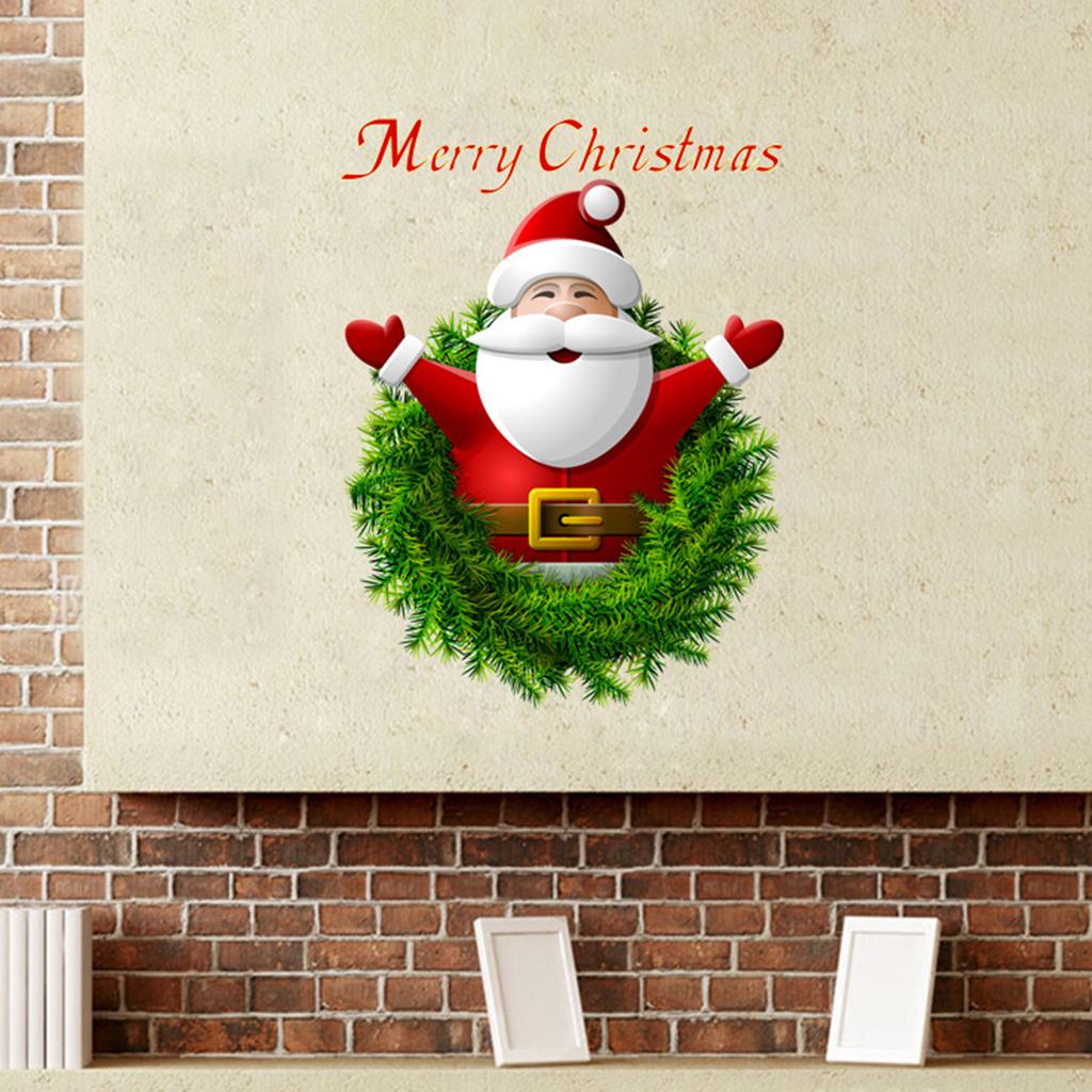 Removable PVC Wall Sticker Christmas Themed Art Decals for Home Xmas