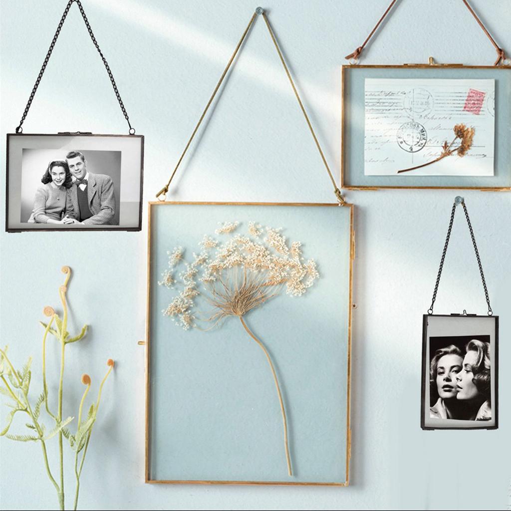 Double Side Hanging Photo Picture Frame Plant Specimen Frame A 18x13cm
