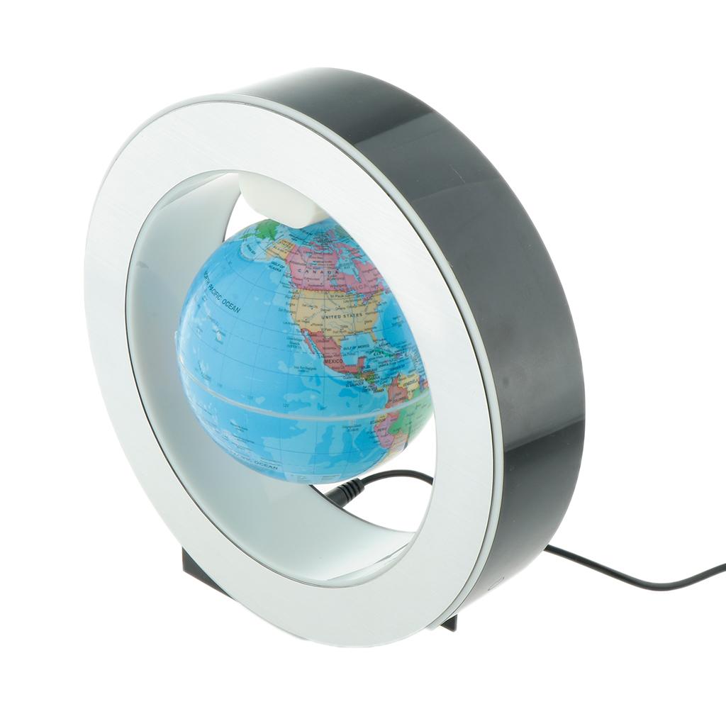 Magnetic Levitation Globe Floating Globe World Map Desk Decor US Plug O-Administrative
