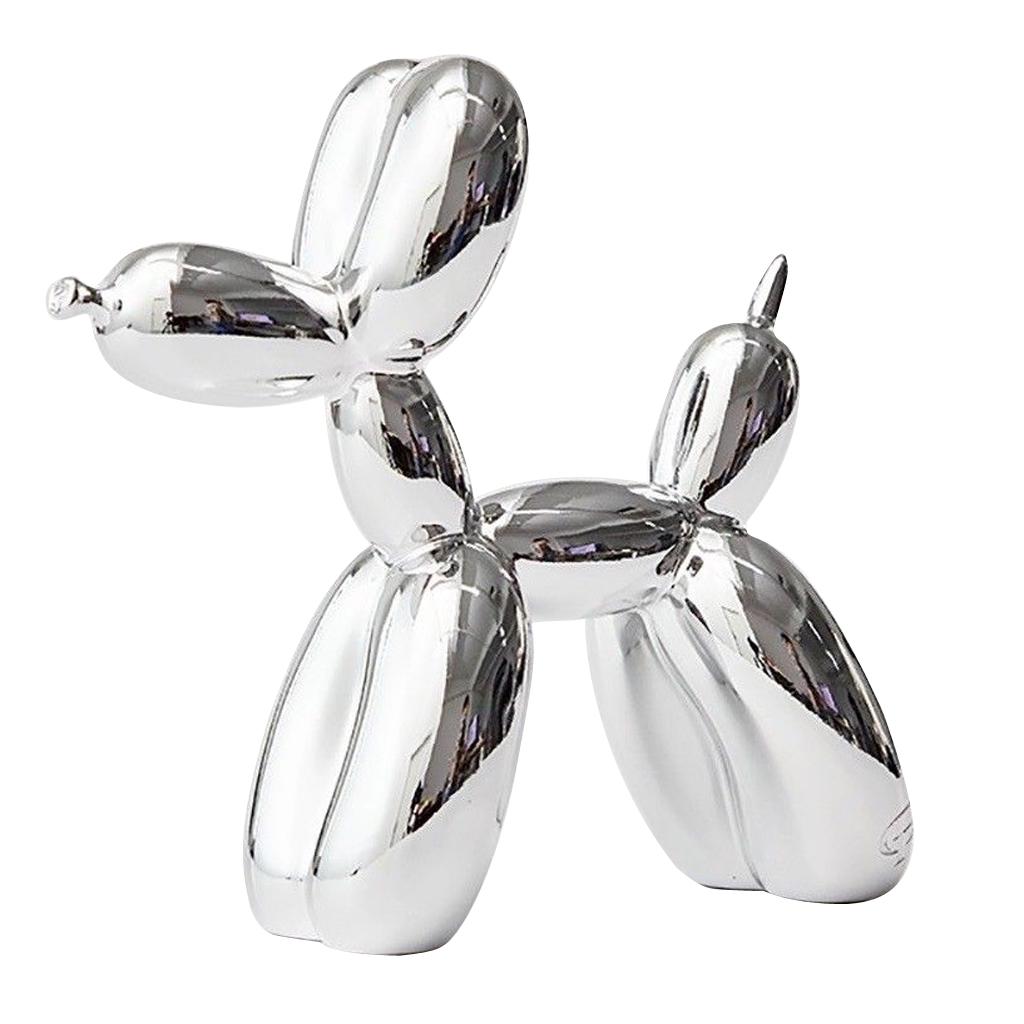 Nordischen stil Harz Ballon Hund Tierfigur Statue Tischplatte Ornament