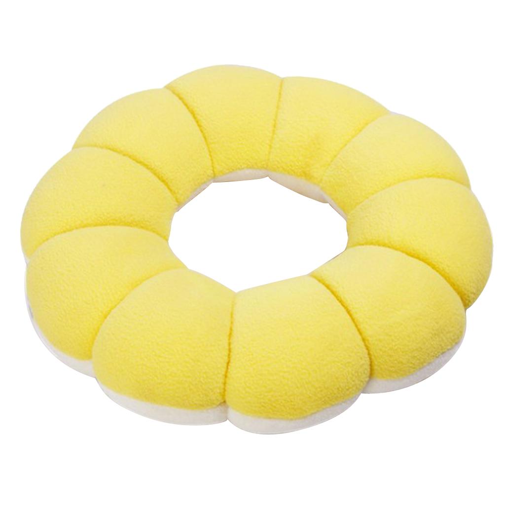 Creative Donuts Lovely Sun Flower Shaped Donut Ring Seat Cushion Yellow