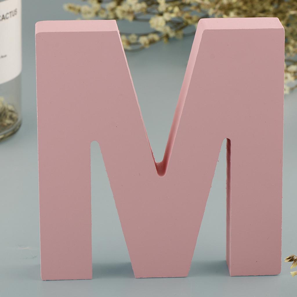 Wooden Floating Letters Pink