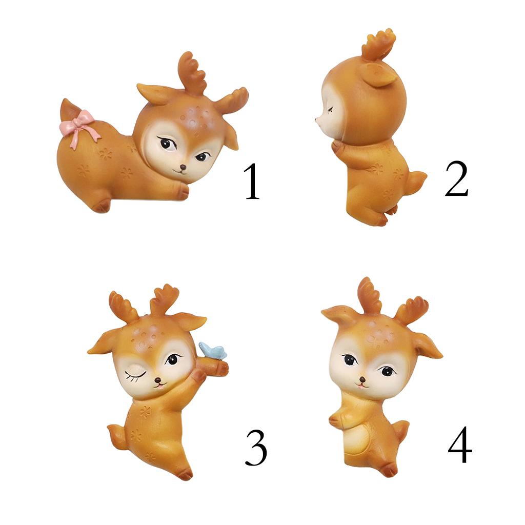 Cute Deer Shape Switch Decor Figures For Home Kitchen Bedroom Switch Decor A
