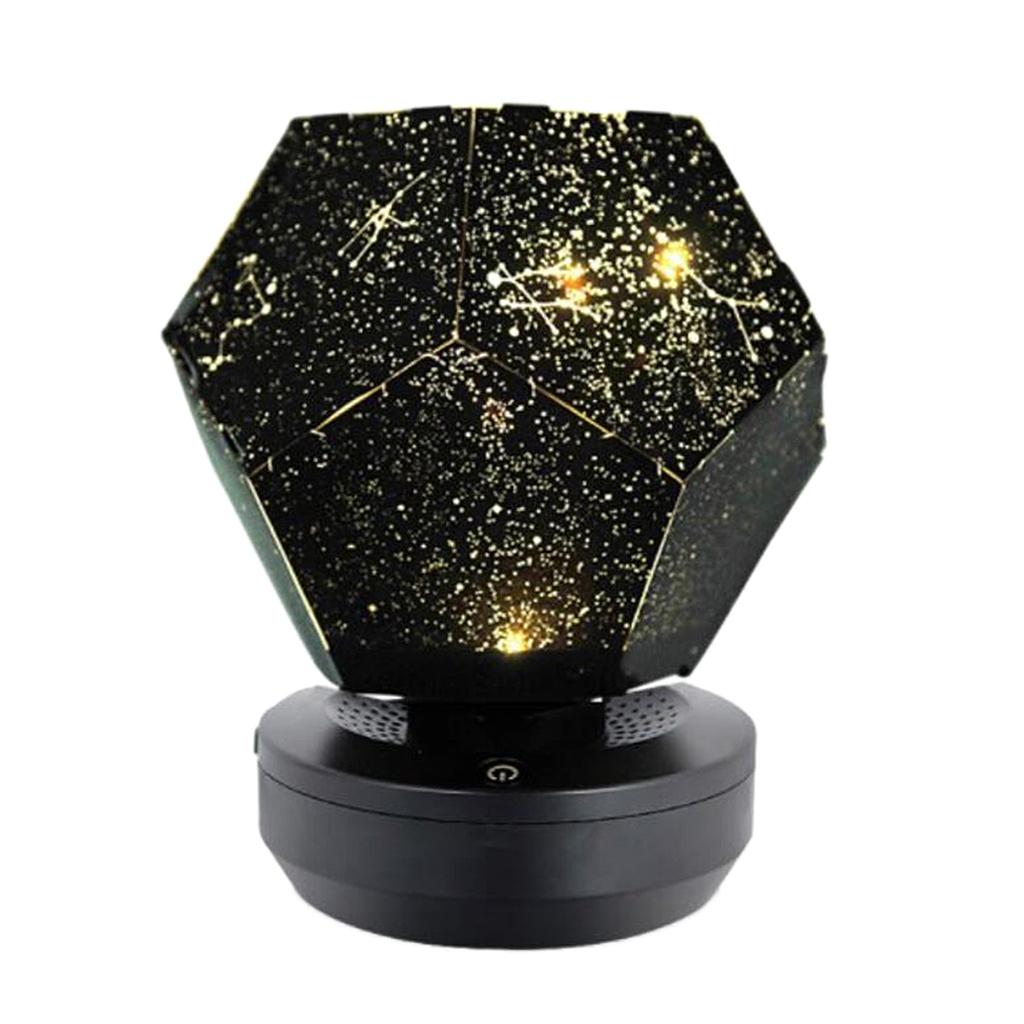 Star Night Lamp Projection Starry Baby Room Night Light USB-Yellow Light