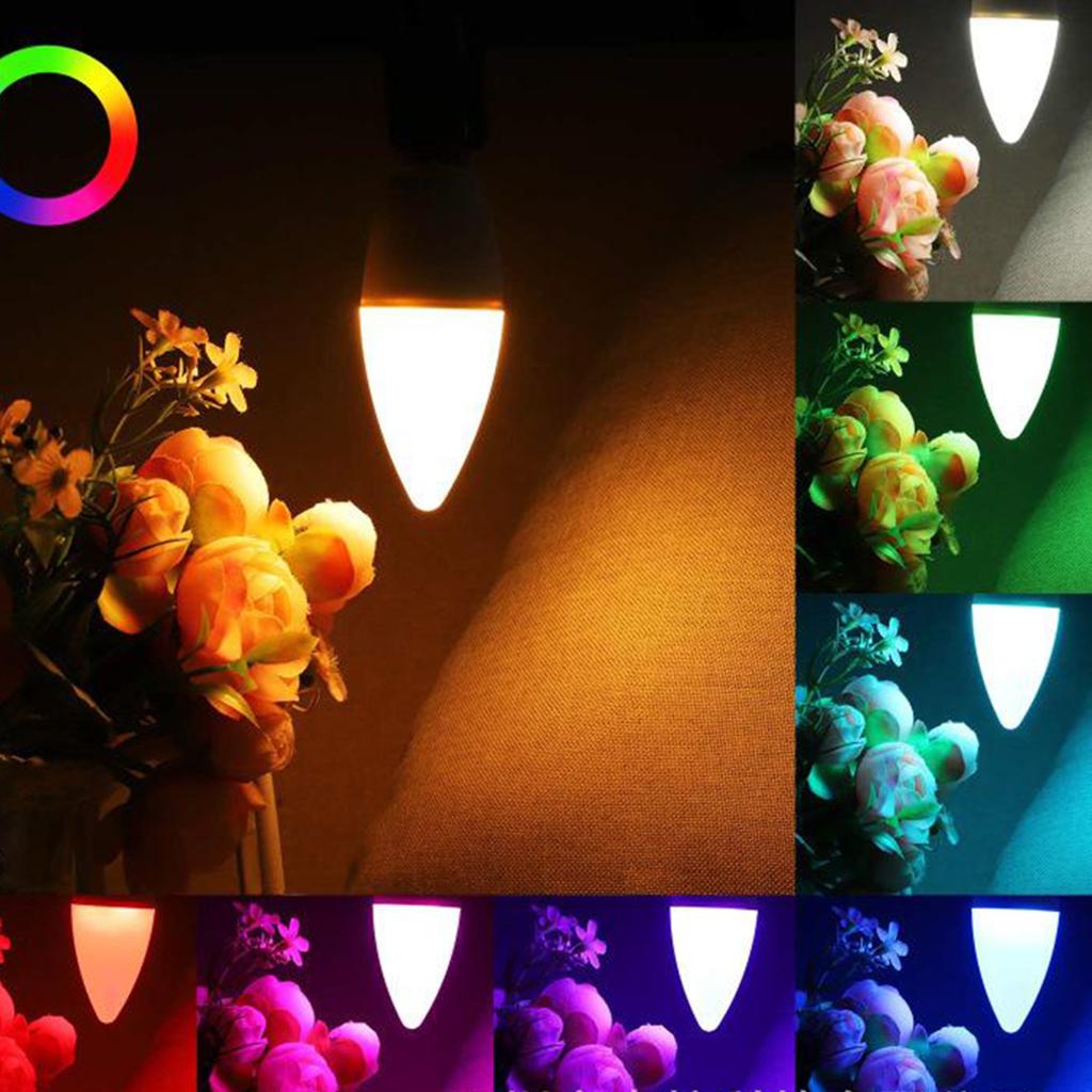 WiFi Smart LED Light Bulb Smartphone App Controlled Multicolored Lights E26