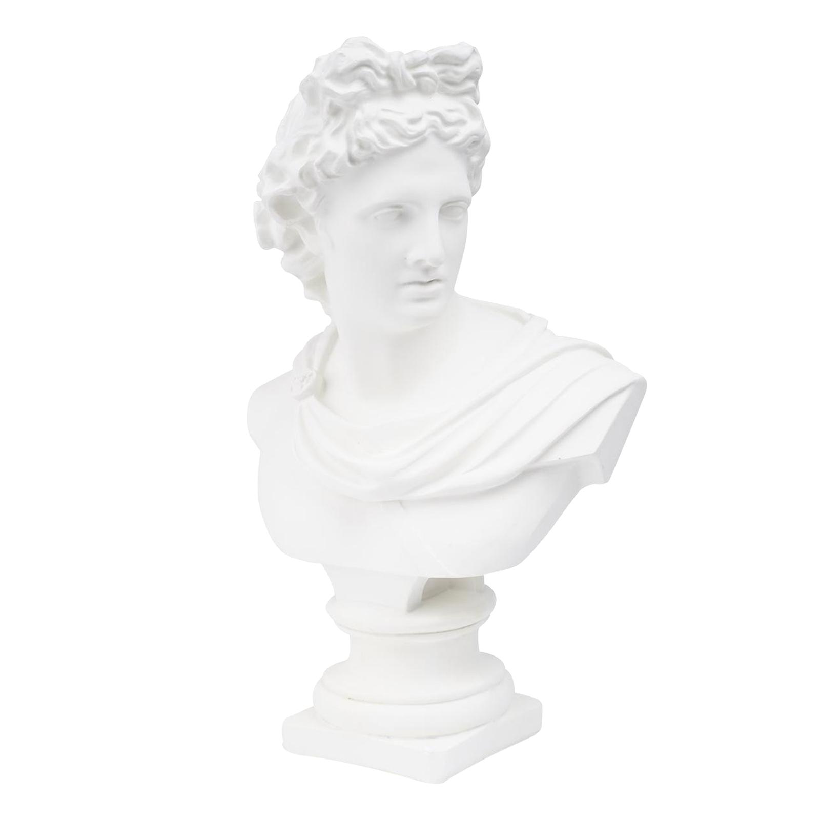 11.8'' Apollo Bust Statue Replica Portraits Sculpture Handicraft Collection