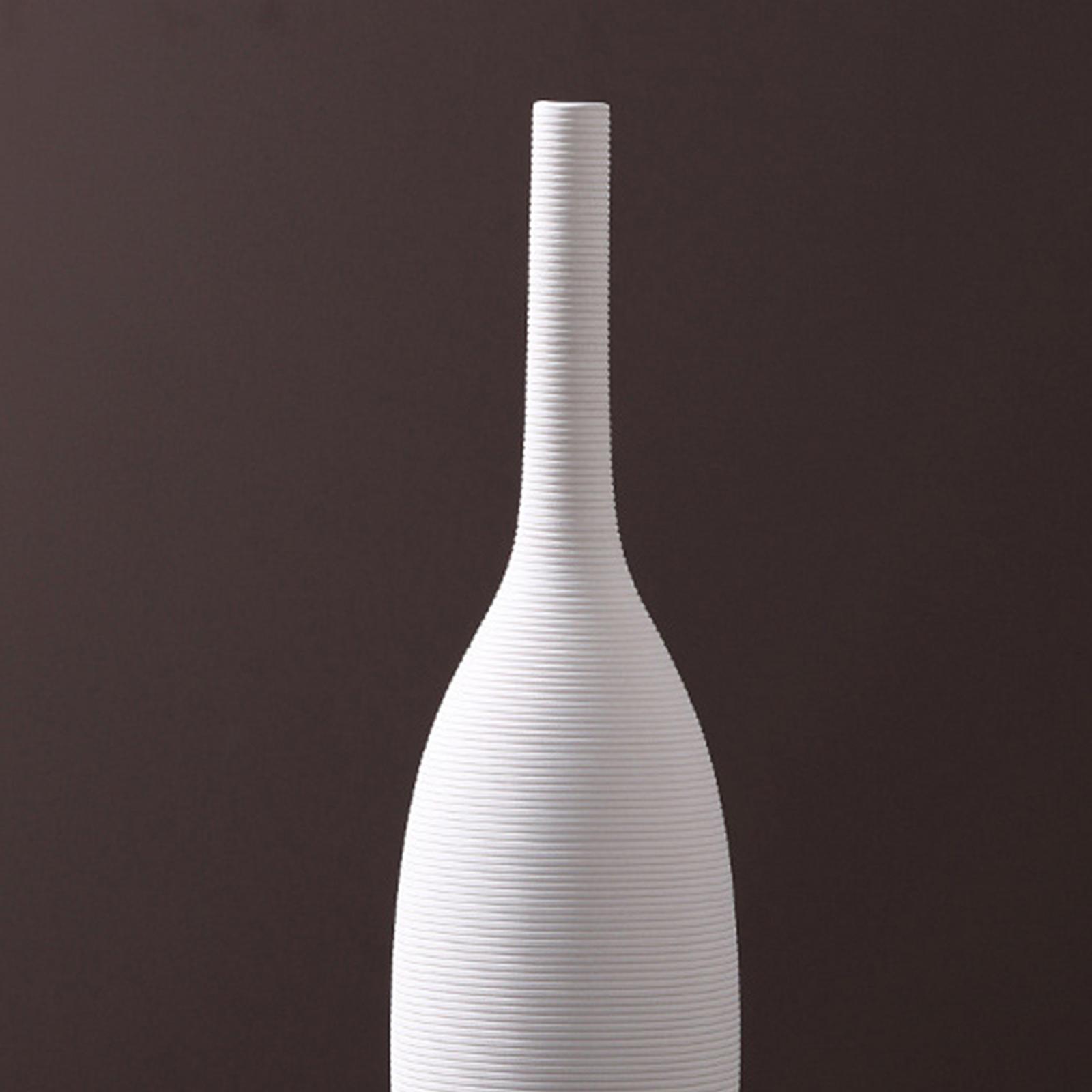Minimalism Flower Vase Zen Bud Plant Pots Tabletop Sculpture 10x38.5cm