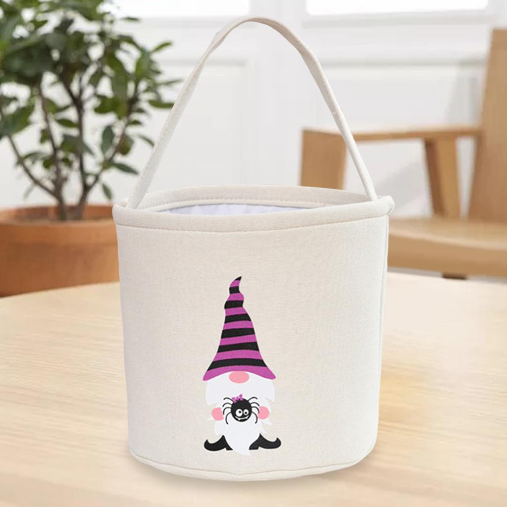 Halloween Trick Bag Goody Snack Tote Bucket Gift Bags Party Favor White 1