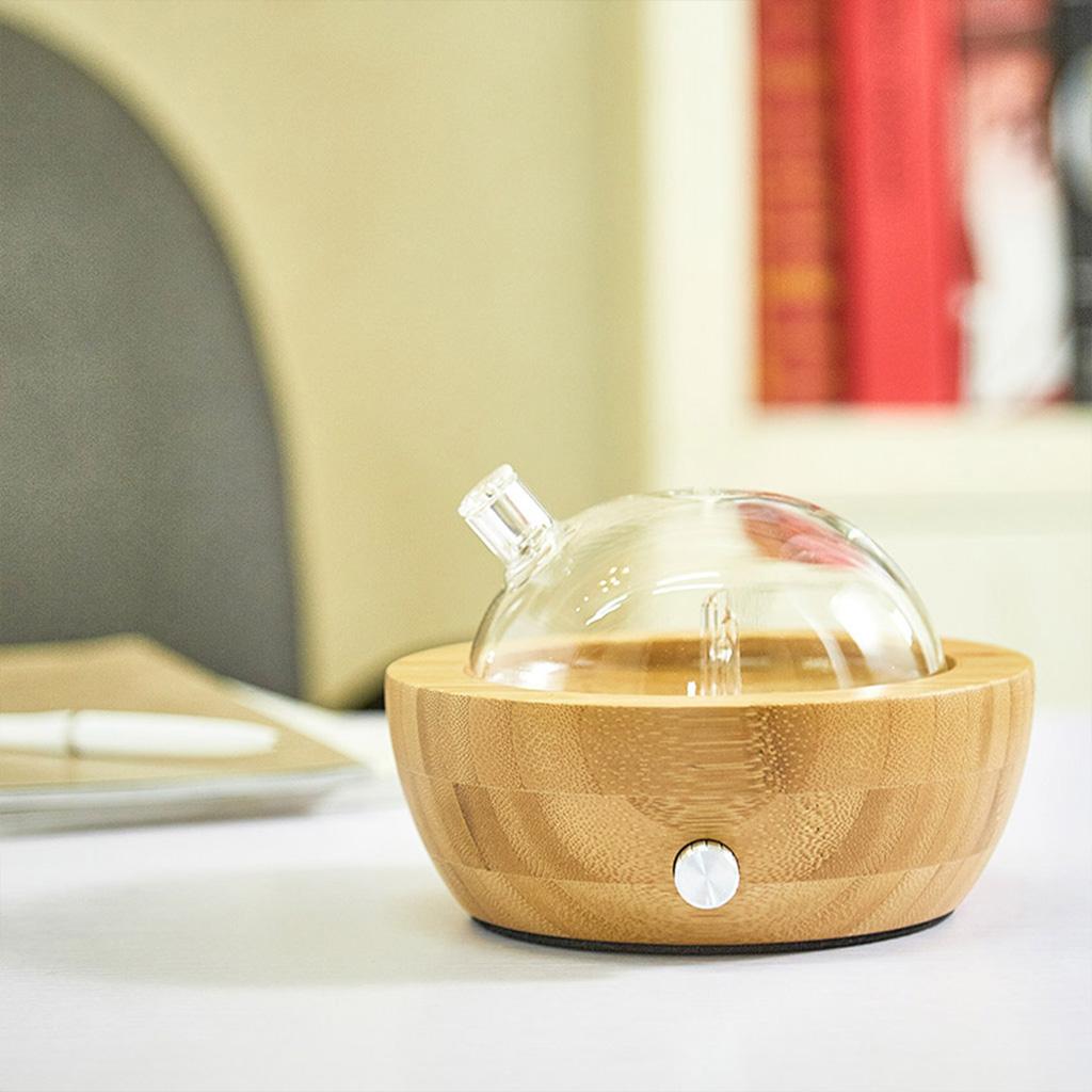 Nebulizing Essential Oil Diffuser Home Fragrance Air Humidifier Natural Wood