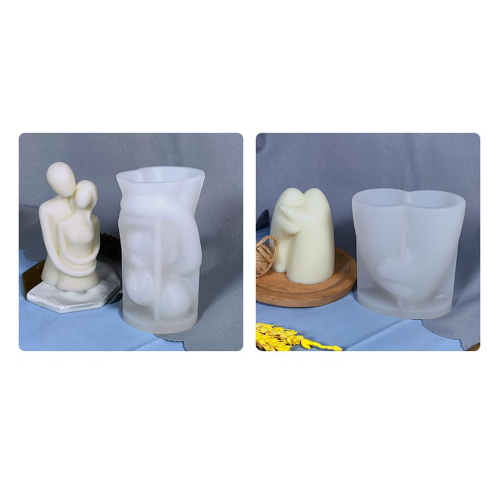 Couple Lover Portrait Model Silicone Mold Epoxy Candle Making Mould Lovers