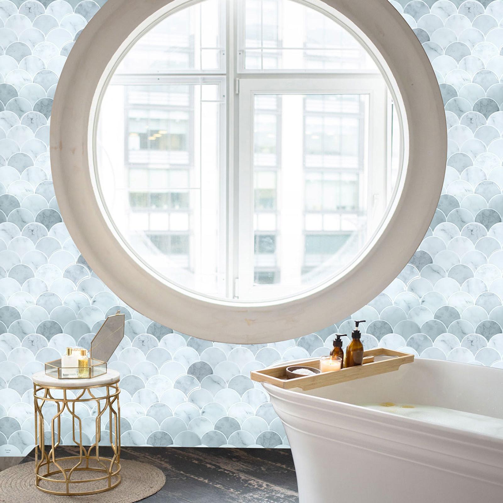 2xPeel and Stick Oil-Proof DIY for Kitchen Backsplash Bathroom Backsplash