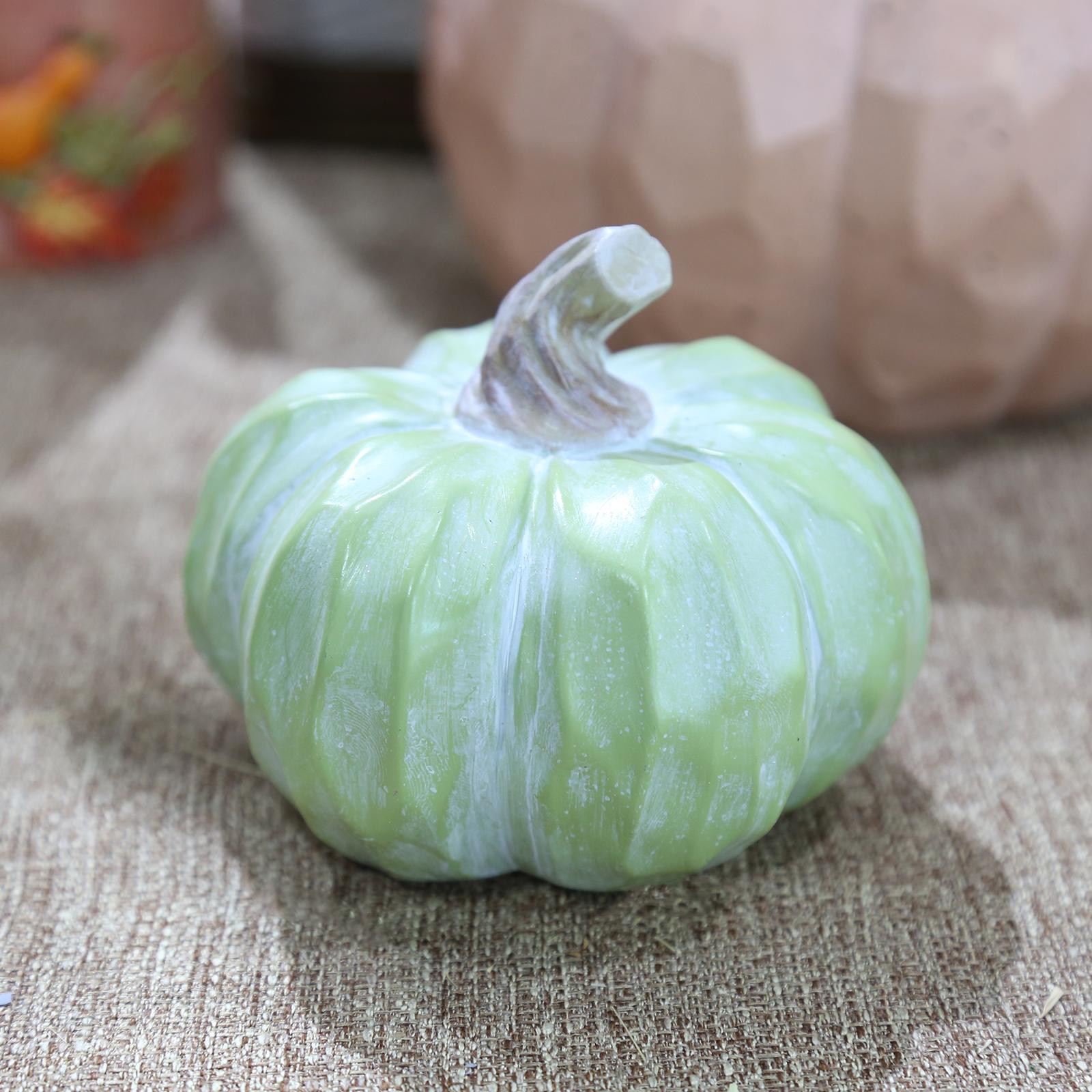 Artificial Pumpkins Pumpkin Decorations for Centerpiece Displaying Green