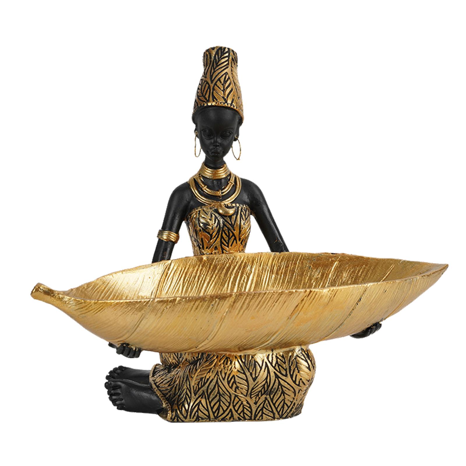 Girl Desk Storage Tray Figurine