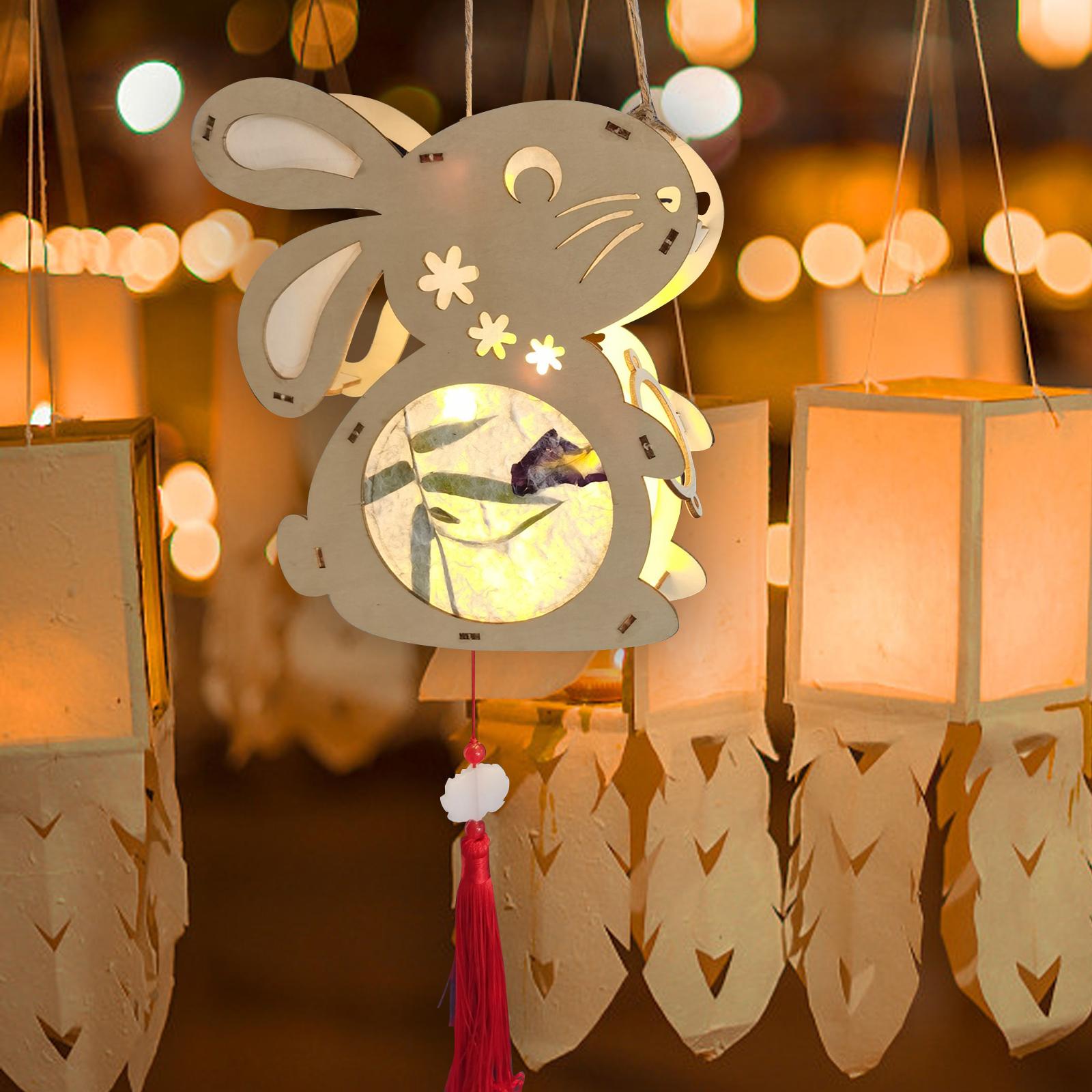 Rabbit Shaped Lantern Making DIY Accessories for Spring Festival Wedding