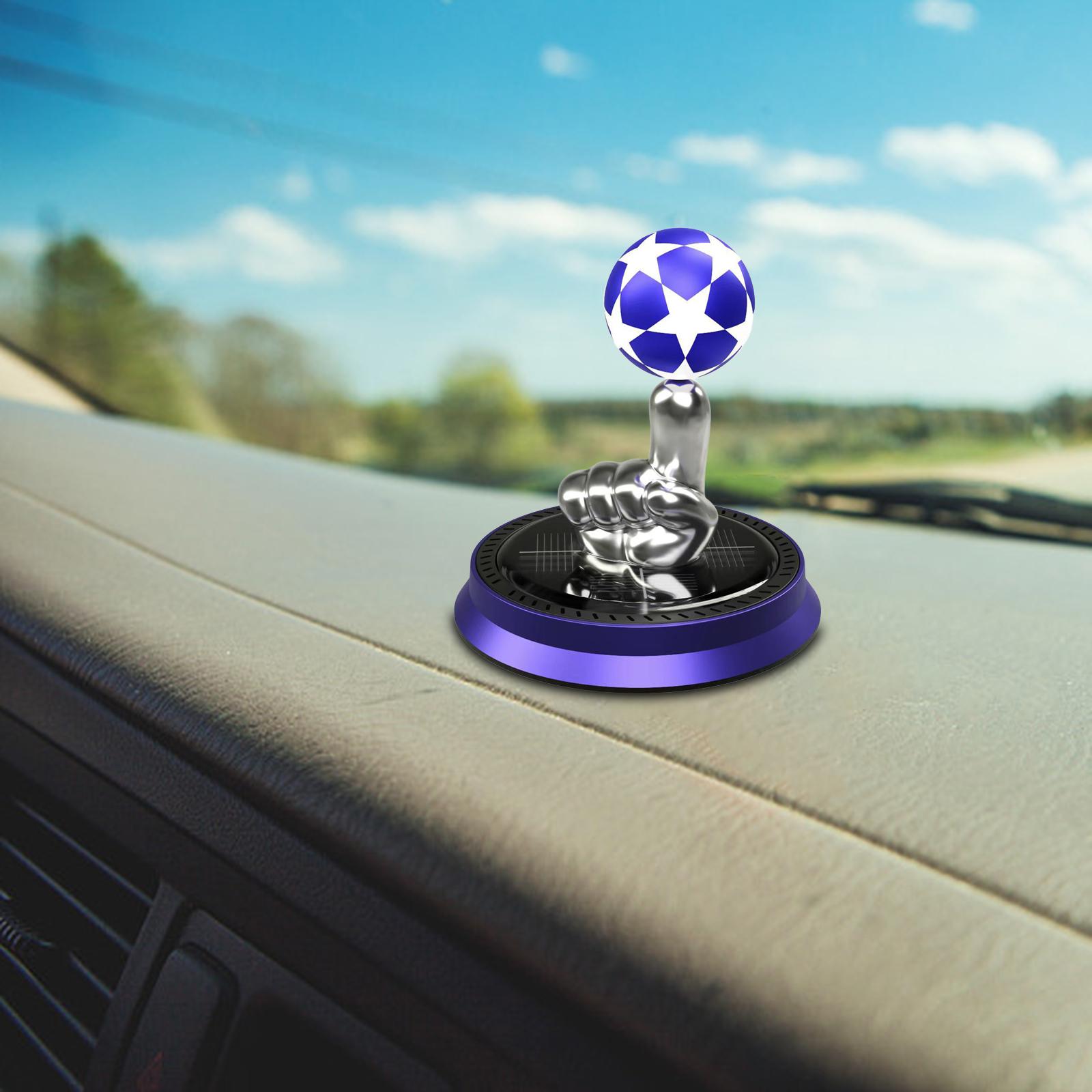 Solar Powered Car Air Freshener Car Essential Oil Diffuser Blue