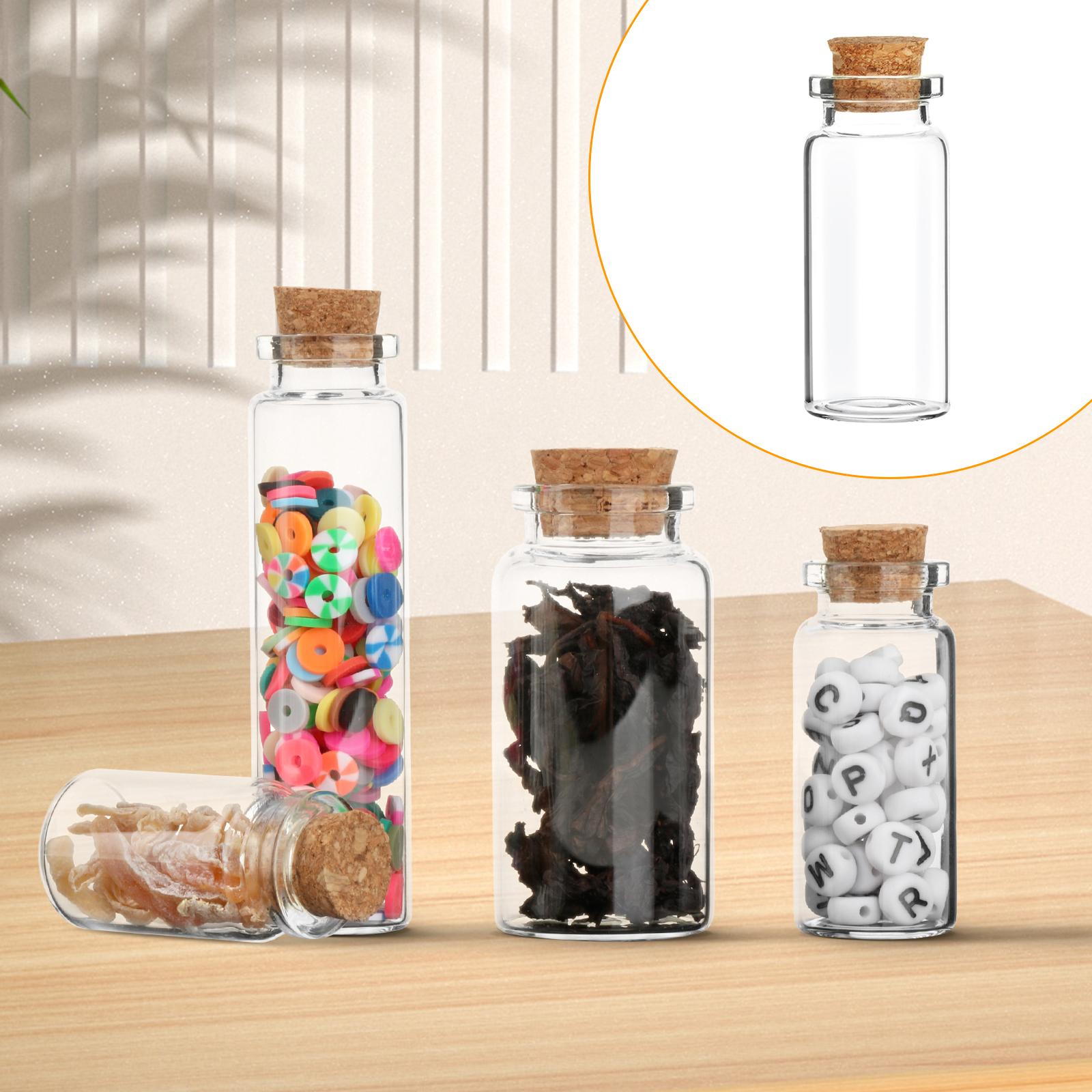 Glass Bottles with Cork Stoppers Accessories for Home Decoration Baby Shower Style A