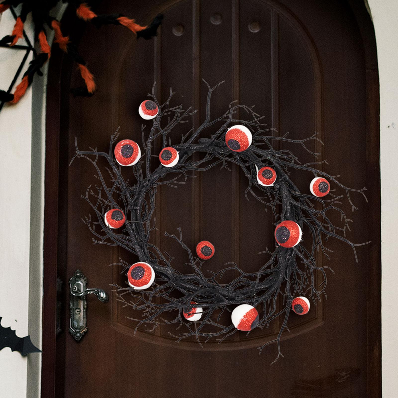 Halloween Wreath for Front Door Eyeball Wreath for Yard Celebration Festival