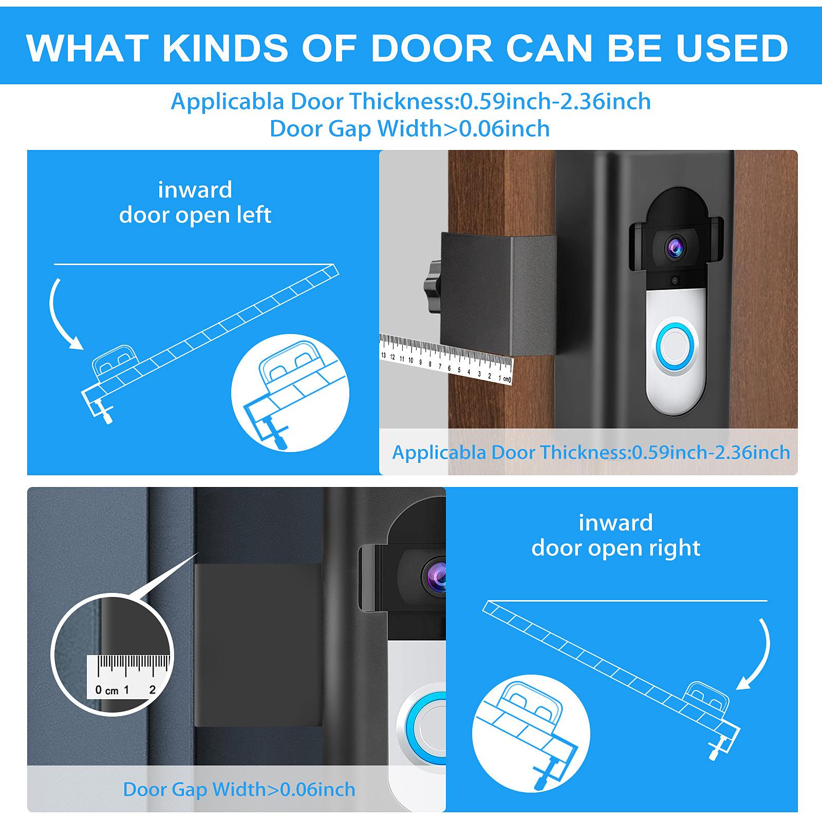 Video Doorbell Mount Easy to Install Accessories for Houses Apartment Office