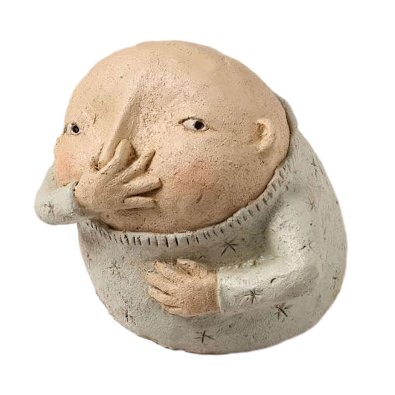 Holding Nose Sculpture Funny Bathroom Decor Decorations