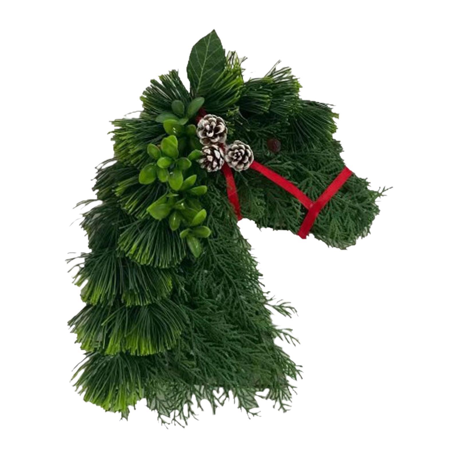 Artificial Christmas Wreath Horse Head